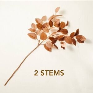 Hearth & Hand 42” Faux Brown Salal Leaf Spray Stem - Fall Decor